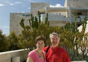 The two of us snapped at the Getty