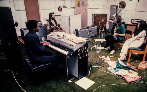 The Beatles and Yoko Ono at Apple in London, 1969