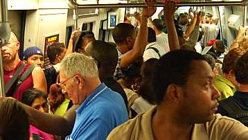 These aren't the folks I'm posting about; this was a crowded afternoon a few years ago. I just wanted to post a pic from my MARTA commutes to go with this post.
